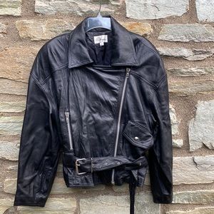 Melanzona Moto Leather Jacket